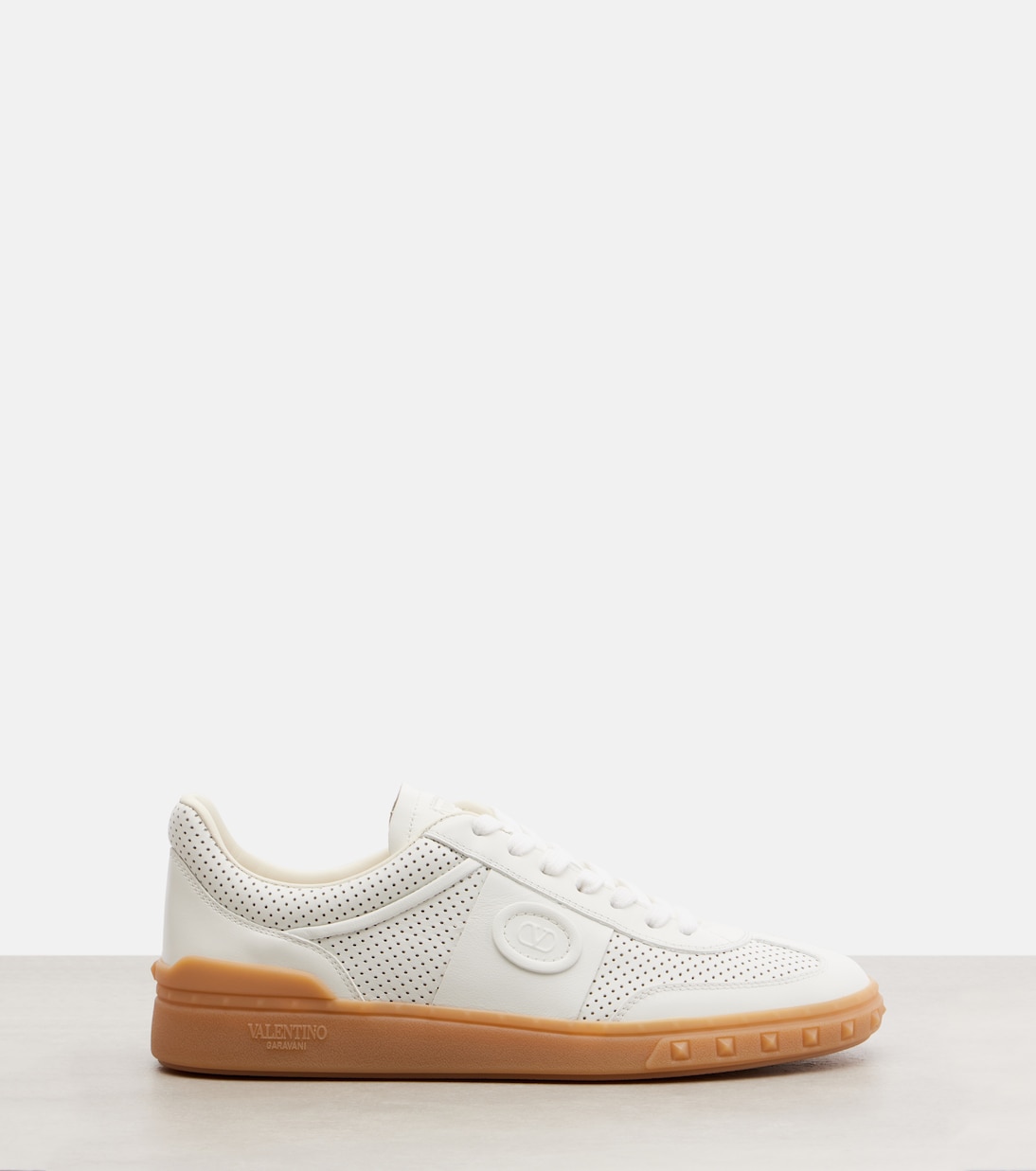 Upvillage кожаные кроссовки Valentino Garavani, Bianco/Bianco/Bianco/Ambra — фото 4