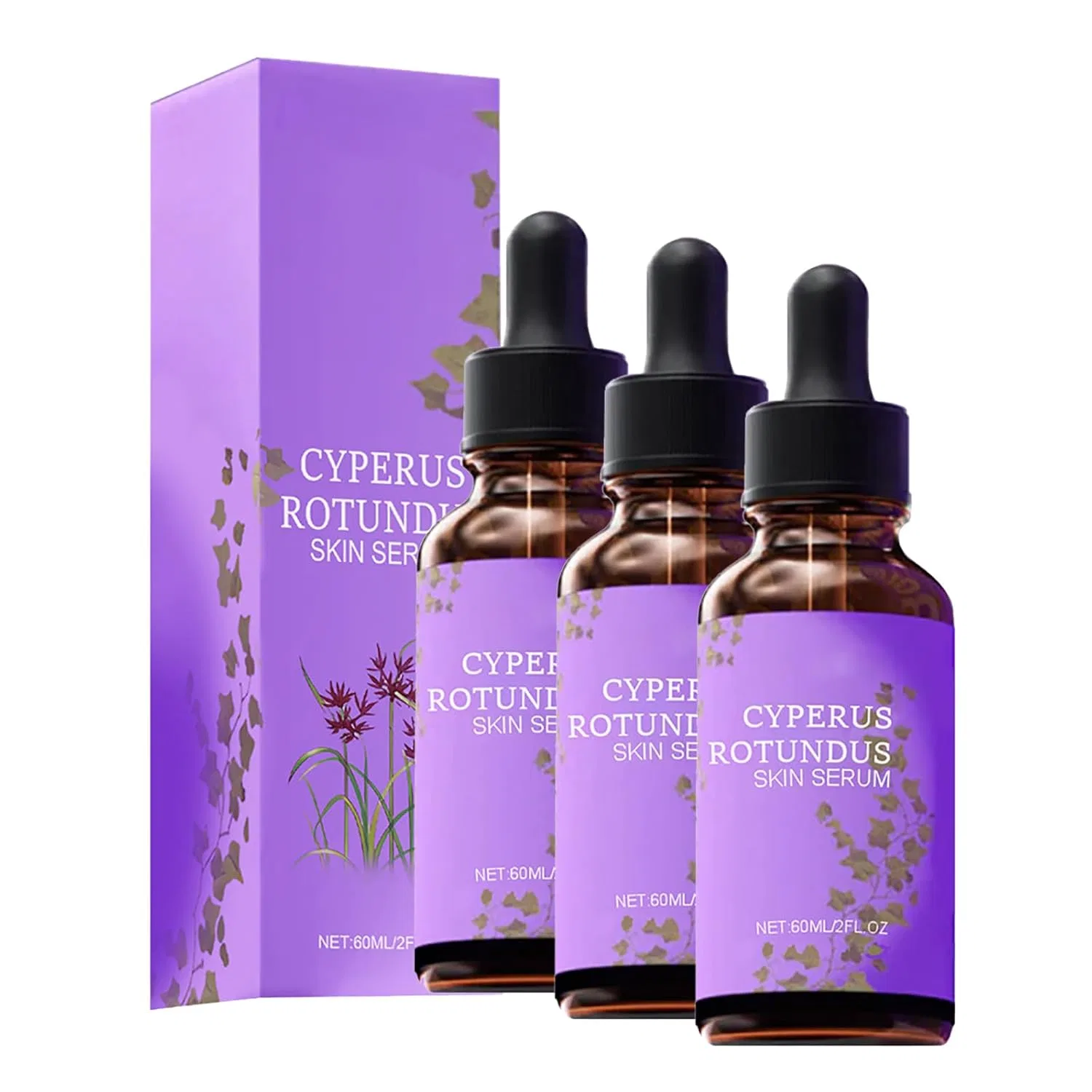 Масло Cyperus Rotundus для удаления волос Generic, 3 Pieces.