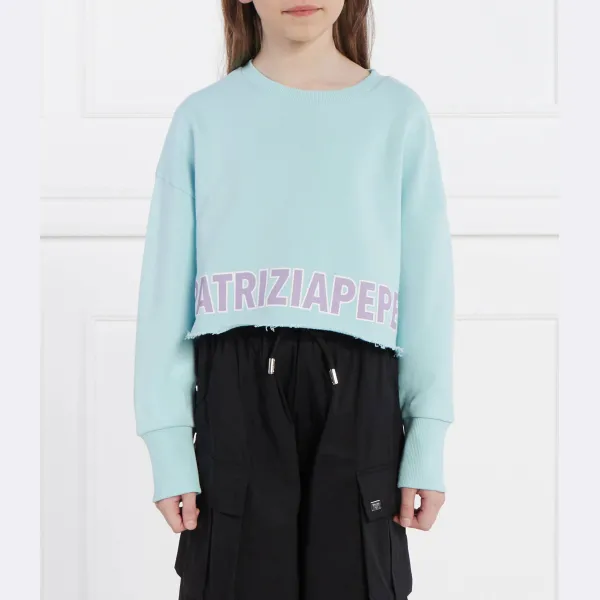 

Укороченная толстовка Patrizia Pepe, бирюзовый