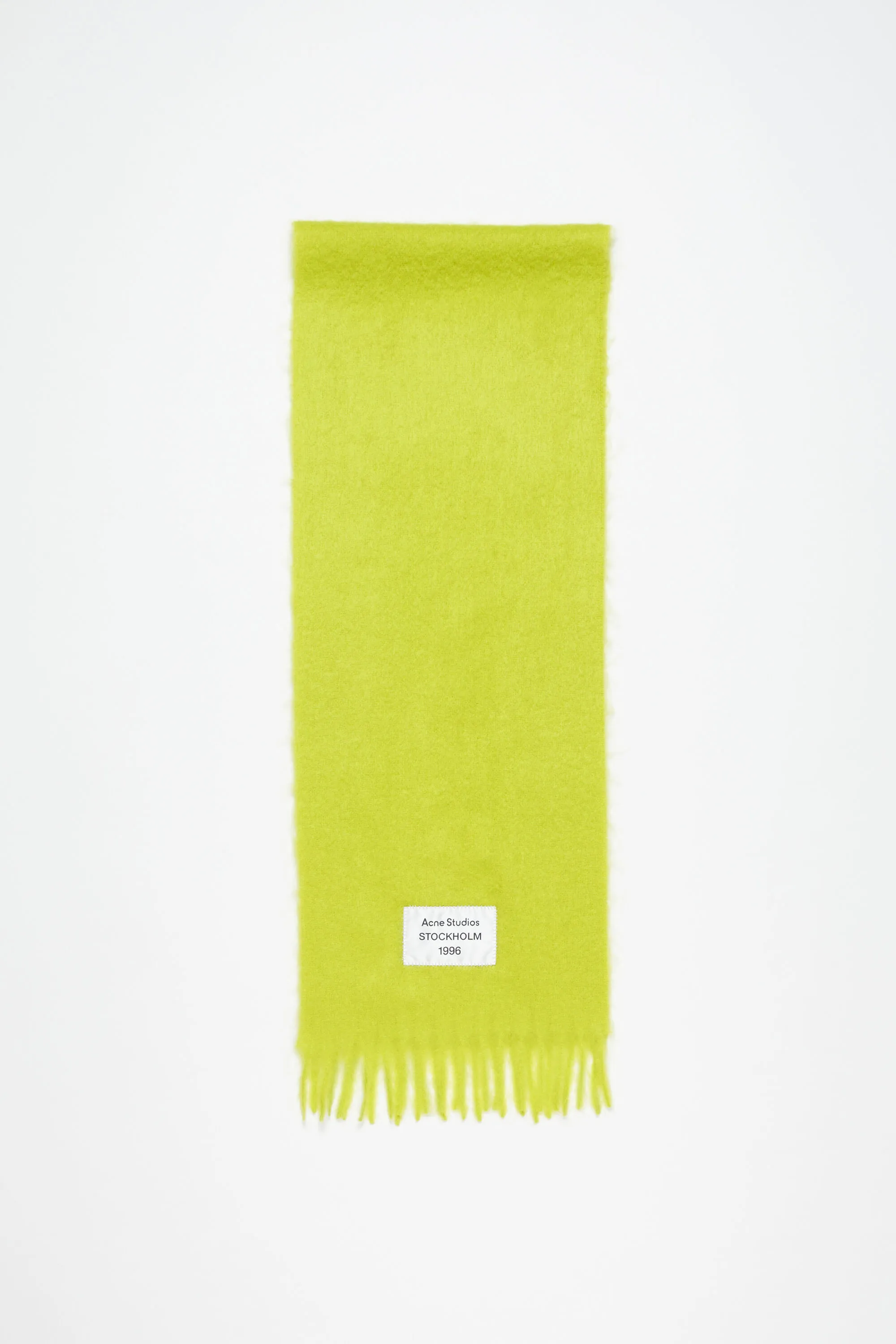 

Шарф из альпаки с бахромой Acne Studios, Neon green