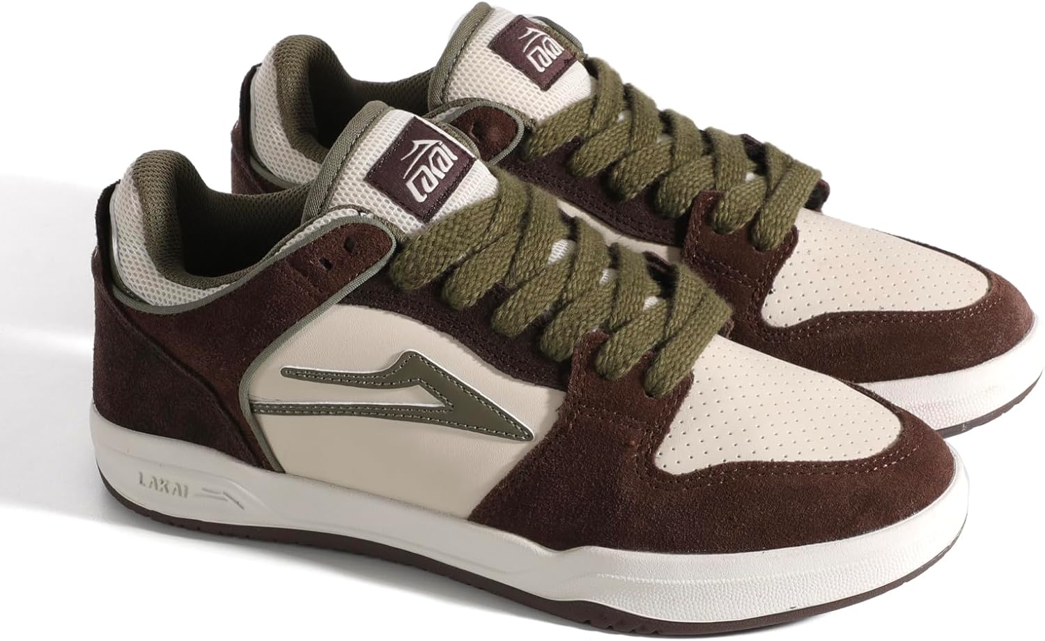 Мужские скейтерские кеды Lakai Telford Low - обувь для скейтбординга, коричневый — фото 4