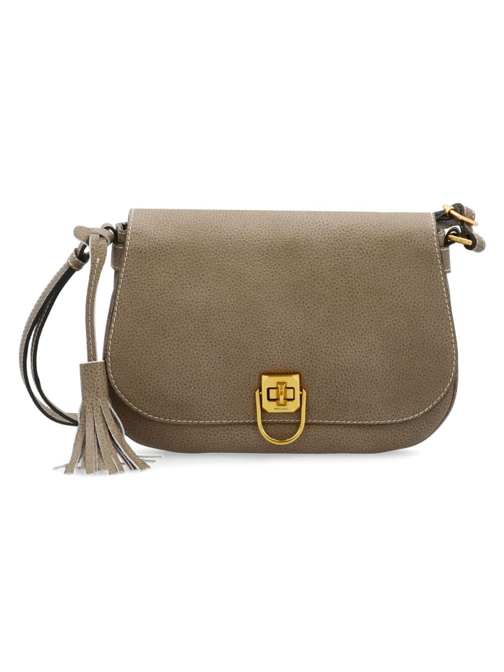 

Сумка через плечо из ситцевой кожи, 25 см, серо-коричневого цвета PICARD