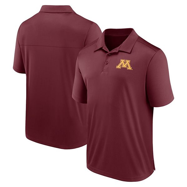 

Мужская поло Minnesota Golden Gophers с левосторонним блоком цвета маренго Fanatics