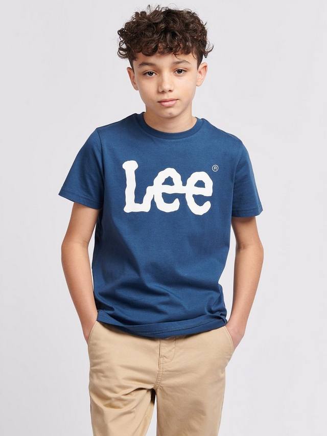 

Футболка для детей с логотипом Wobbly Lee, Dark Denim