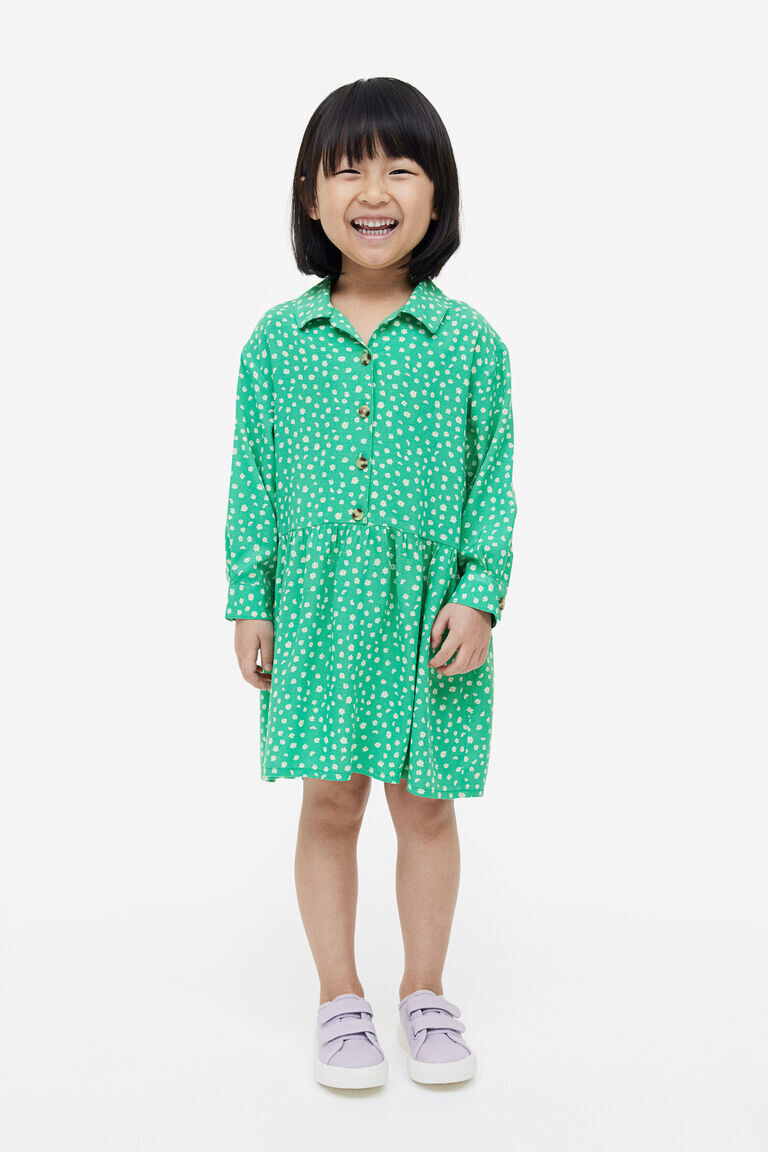 

Рубашка-платье H&M, бирюзовый, Зеленый, Рубашка-платье H&M, бирюзовый