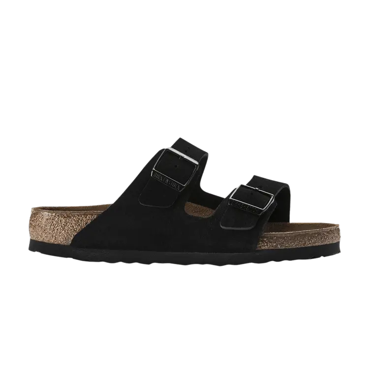 

Кроссовки Birkenstock Arizona Soft Footbed Suede Black, черный