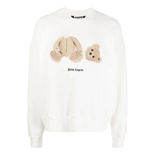 

Толстовка ss22 pa bear creoff 'white brown' Palm Angels, белый