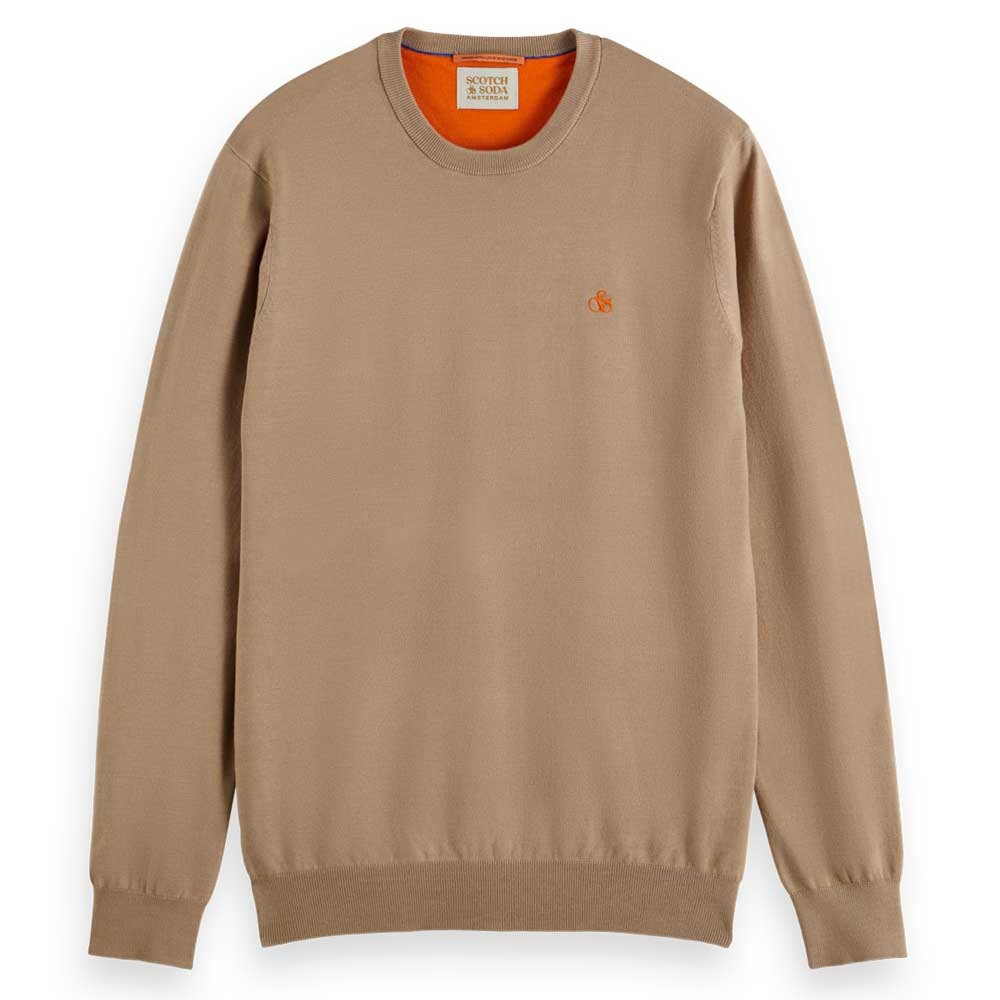 

Свитер Scotch & Soda Essential Ecovero Pullover, бежевый