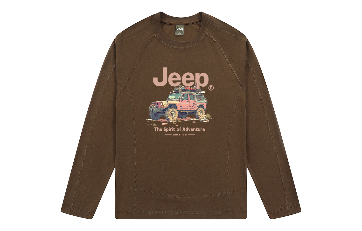 

Футболка Unisex Crew Neck Moderate Heavyweight Jeep, coffee