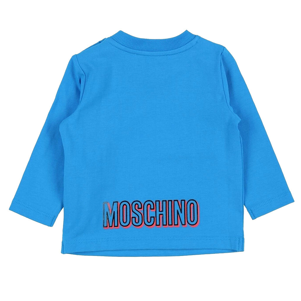 

Толстовка с синим медведем Moschino, синий