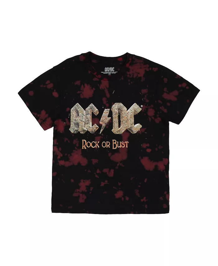 Мальчиковый набор: футболка с коротким рукавом ACDC Rock Or Bust и шорты для отдыха - XXL AC/DC, черный — фото 2