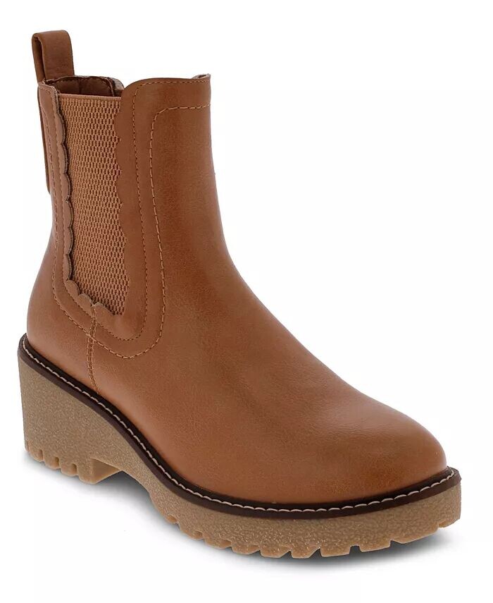

Женские ботильоны челси Kellen Lug Sole MIA, коричневый