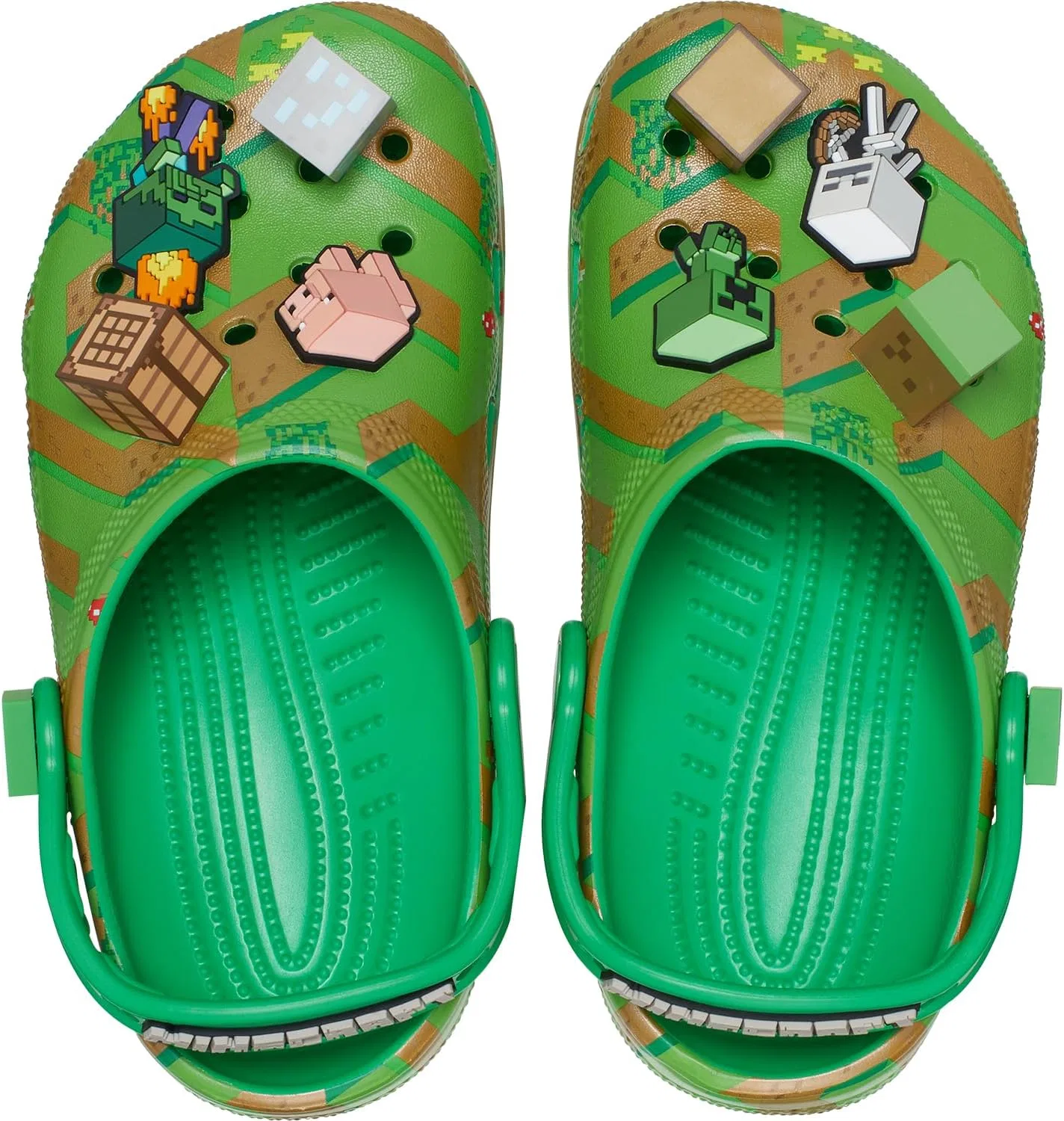 Кроксы Unix Minecraft Elevated Clog Crocs, Green — фото 4