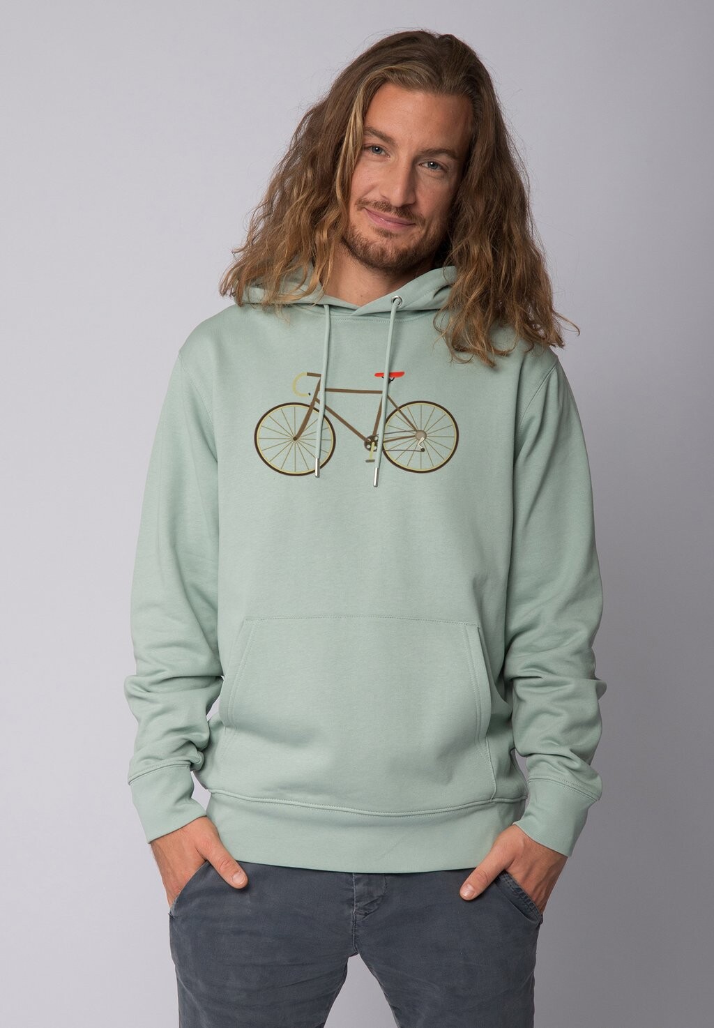 

Толстовка с капюшоном FAHRRAD watapparel, бирюзовый