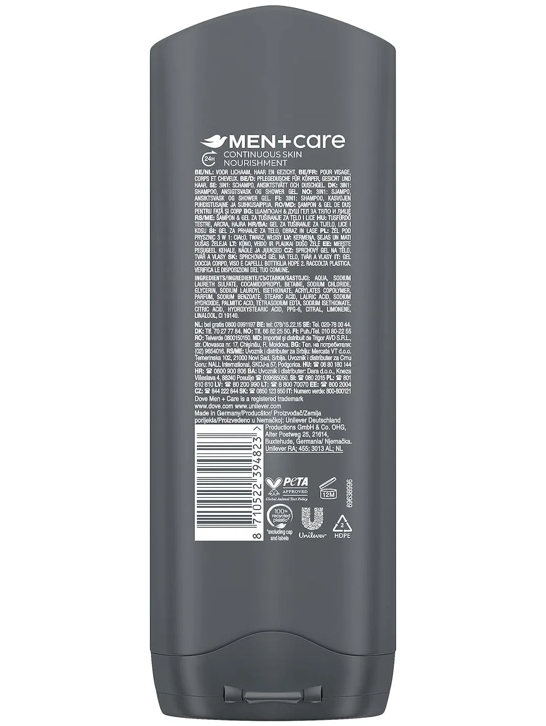 Мужской гель для душа «Sport Active + Fresh» от Dove Men+Care, 250 мл, 6 шт. Dove