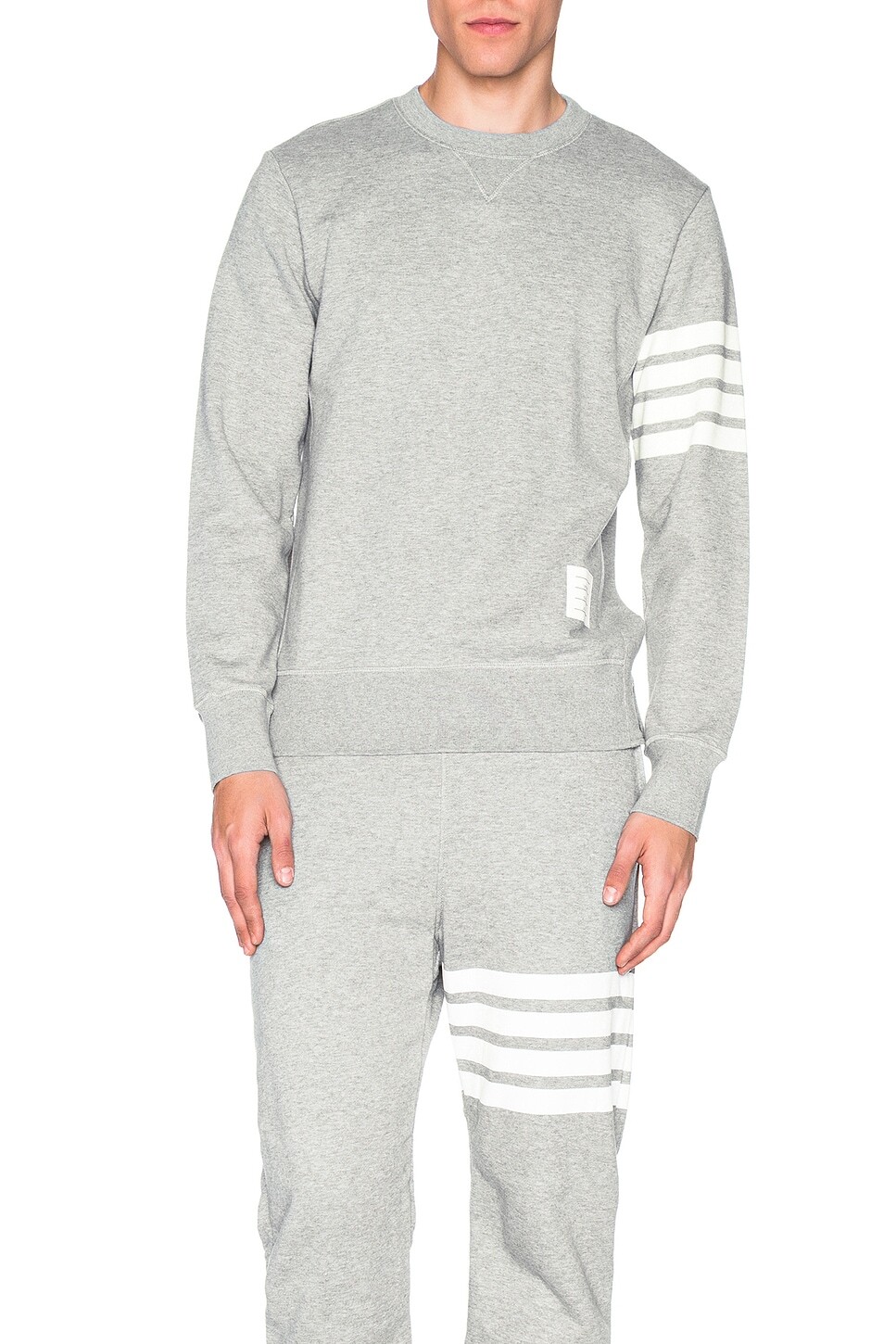 

Классический свитшот Thom Browne, цвет Light Heather Grey