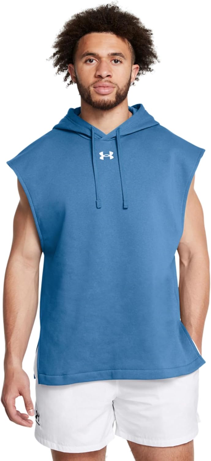 

Толстовка без рукавов Under Armour Men's Rival Fleece, (406) Photon Blue/White