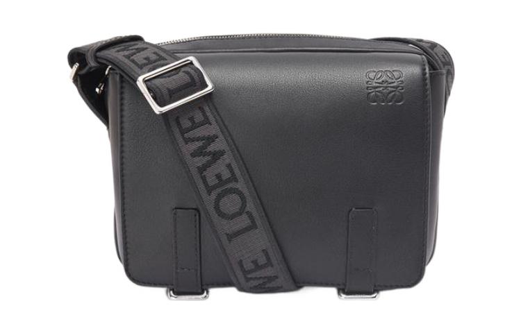 

LOEWE Военный кожаный курьерский мессенджер с жаккардовой тканью