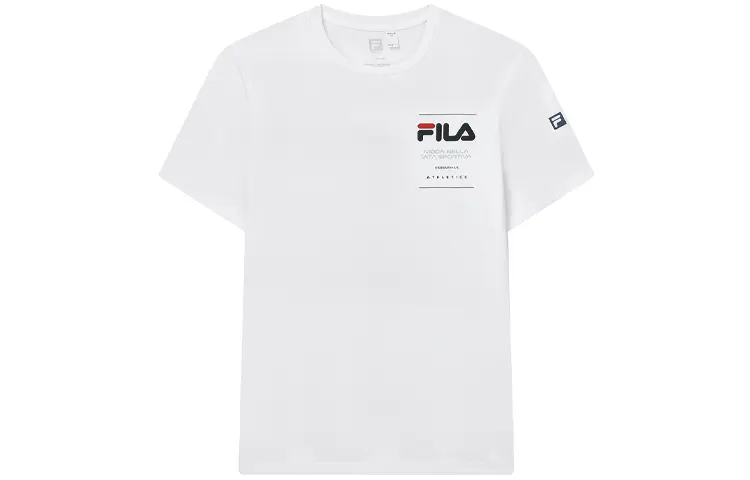 

Футболка мужская белая Fila, цвет Jade White