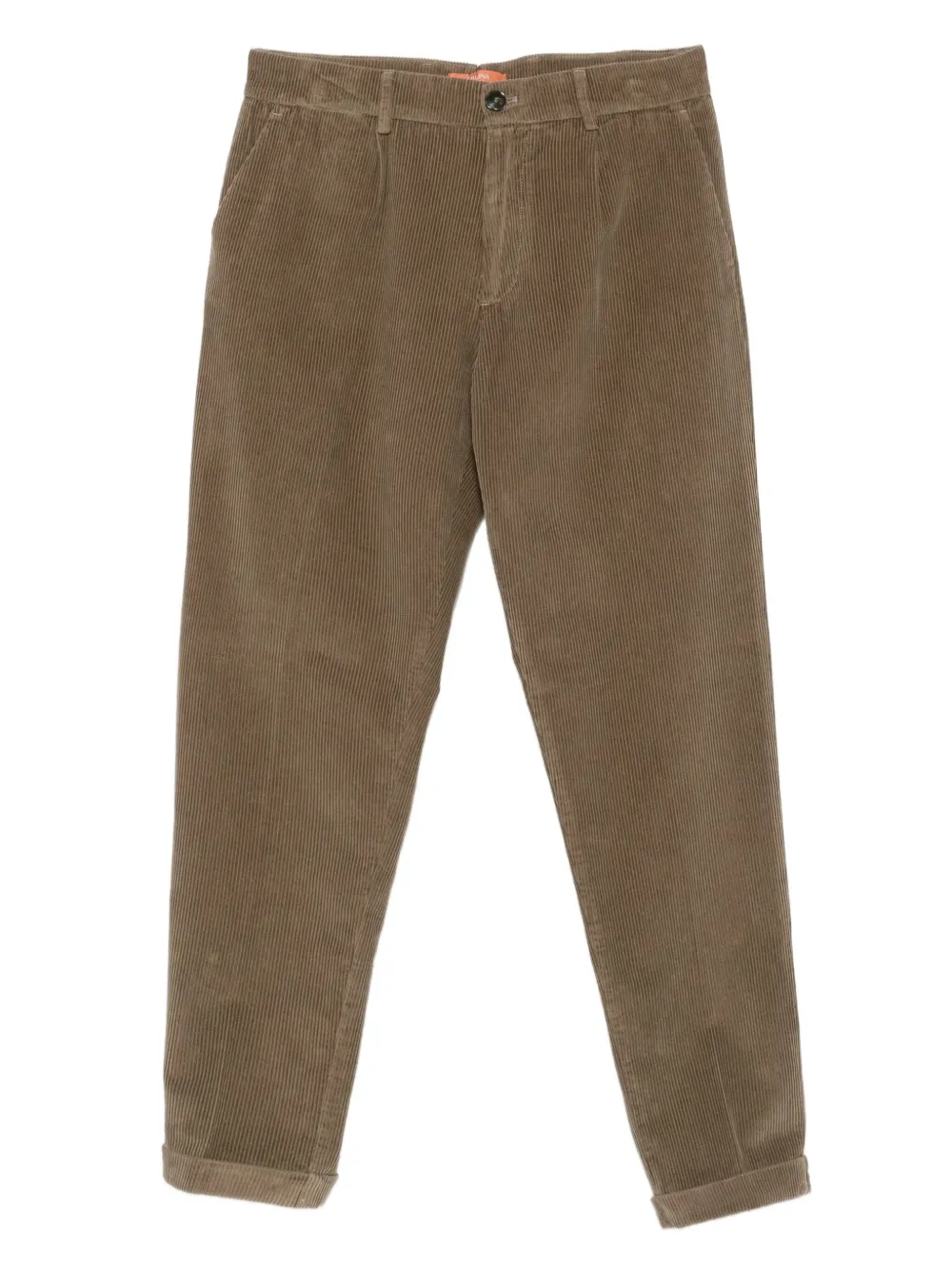 

Брюки из вельвета со складками Cruna, коричневый