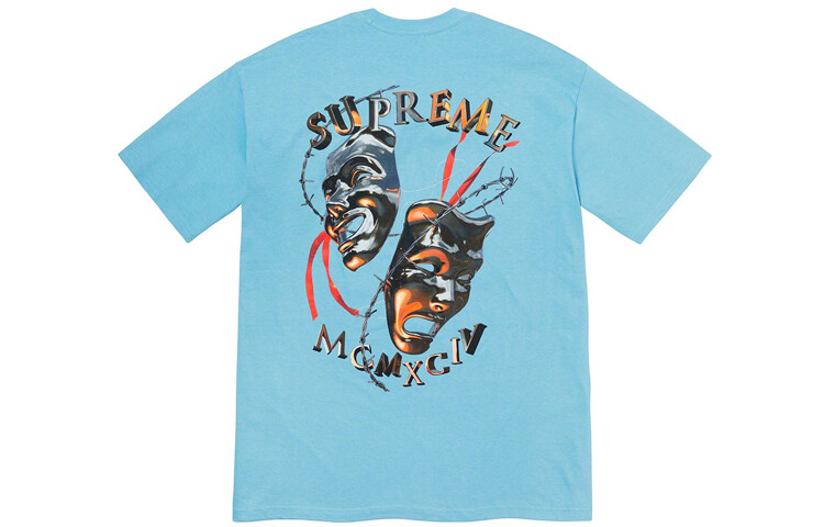 

Футболка унисекс Supreme, голубой