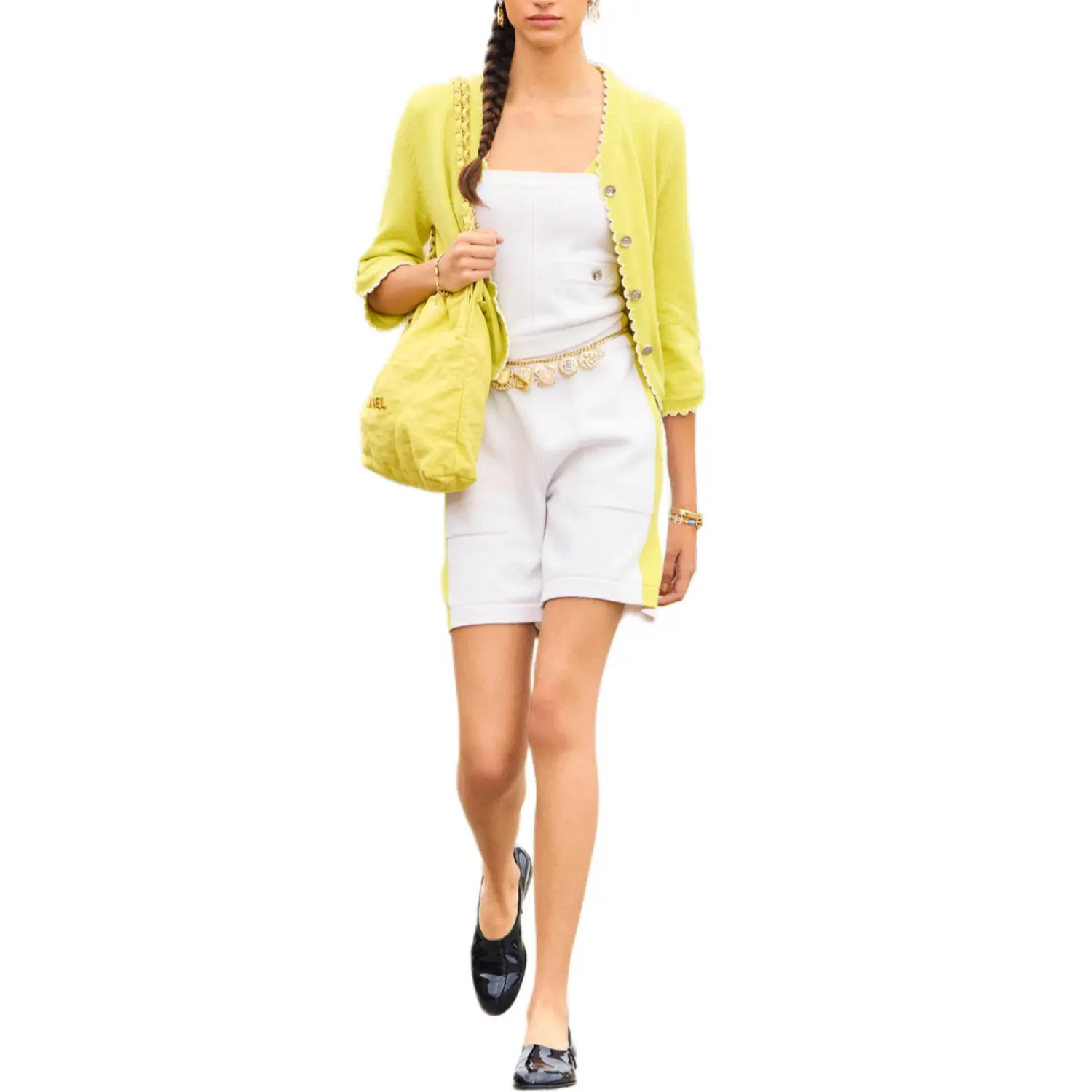 

CHANEL Топ Women's Yellow White