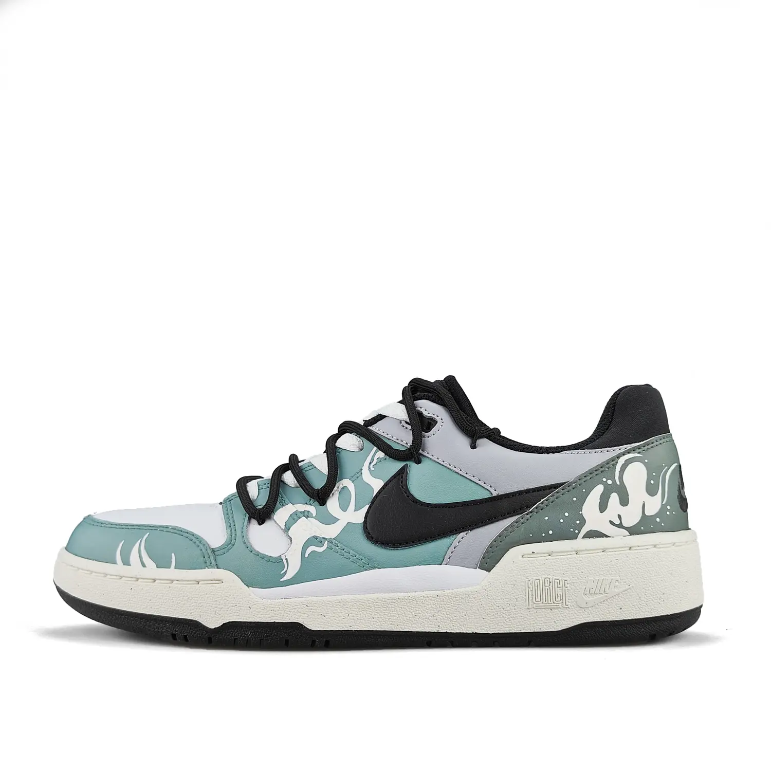 

Nike Кроссовки для скейтбординга Full Force с низким верхом и противоскользящей амортизацией, мужские, зеленые