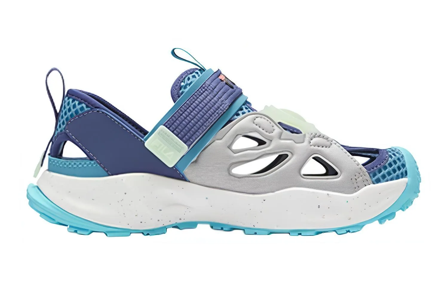 FILA KIDS Детские сандалии Promenade Slip Resistant Abrasion Resistant Blue Silver — фото 3