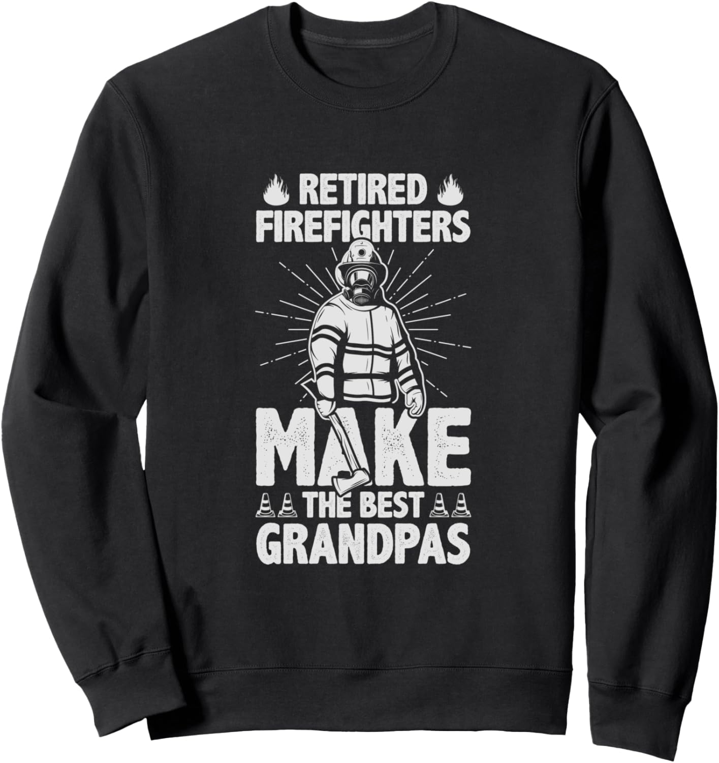 

Футболка с надписью «Отставные пожарные - лучшие дедушки» Best Grandpa Firefighter Gifts, черный