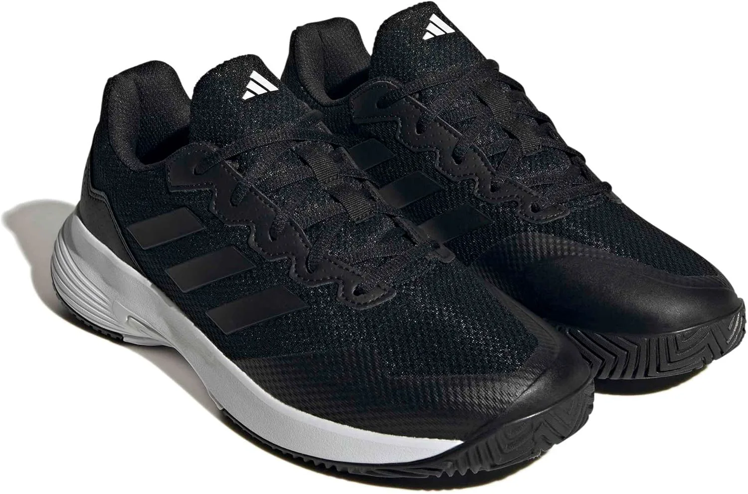 Мужские теннисные кроссовки Adidas Gamecourt 2.0, черно-белый — фото 2