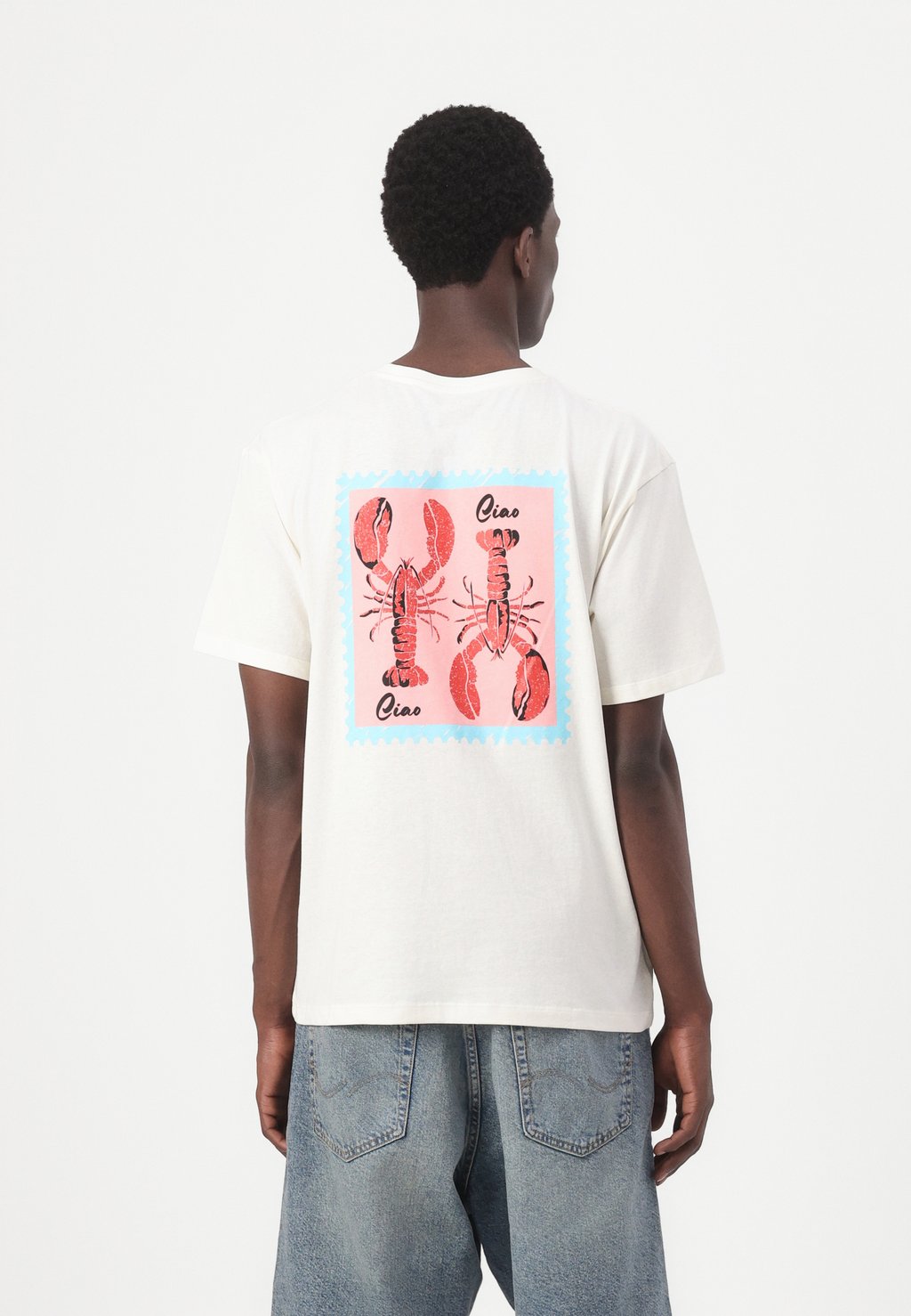 

Футболка с принтом JORLOBSTER TEE Jack & Jones, кремовый