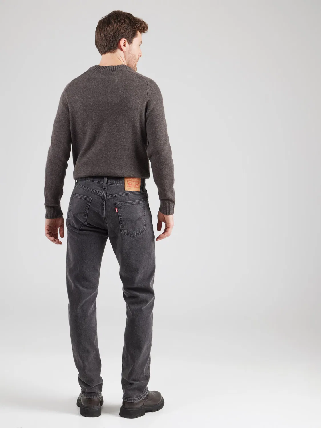 Прямые джинсы 505 стандартный Levi S, черный деним — фото 4