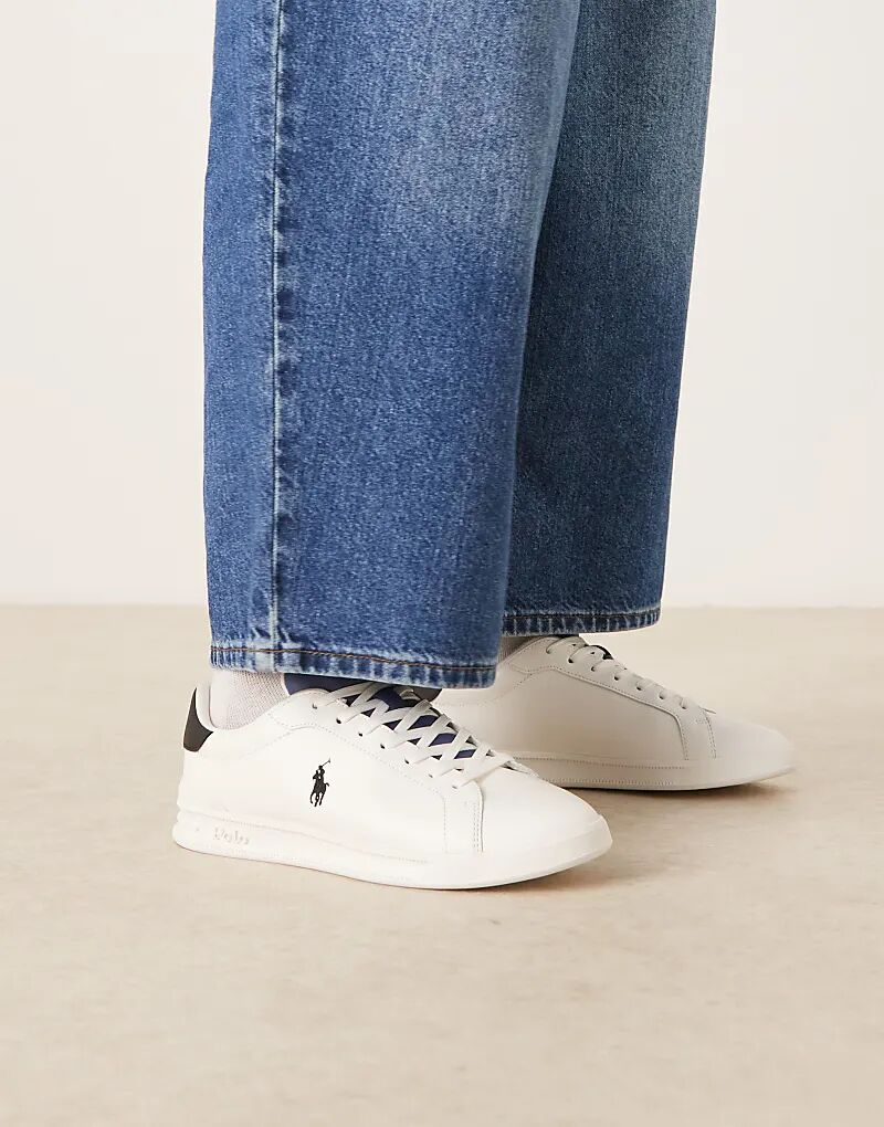 

Кожаные кроссовки Polo Ralph Lauren Heritage Court II белого и синего цветов