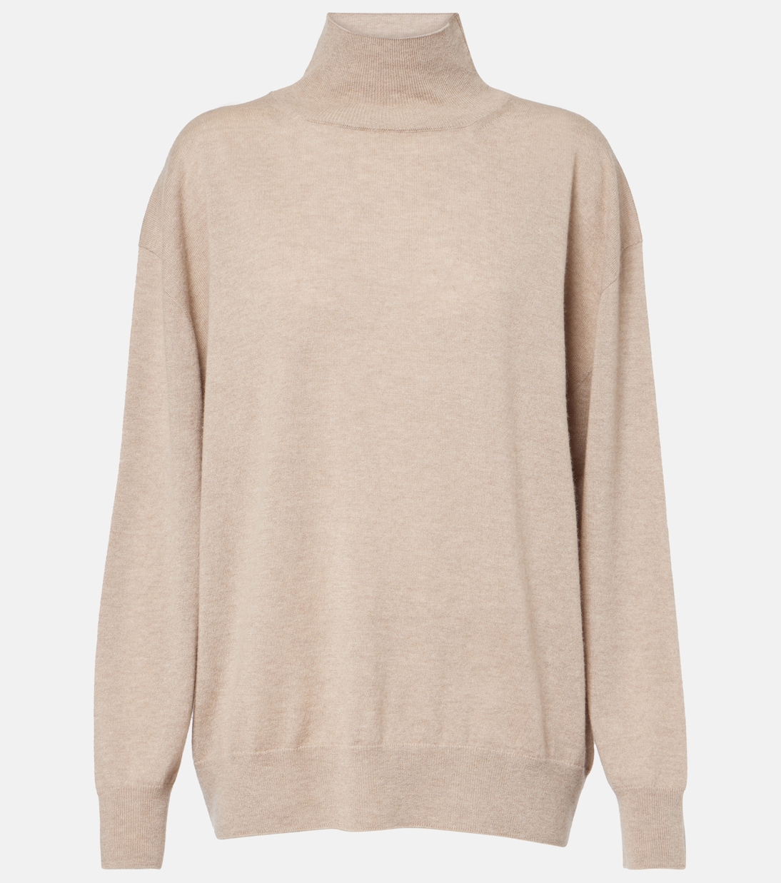 

Джемпер с высоким воротником из кашемира Jabari The Row, Beige Melange