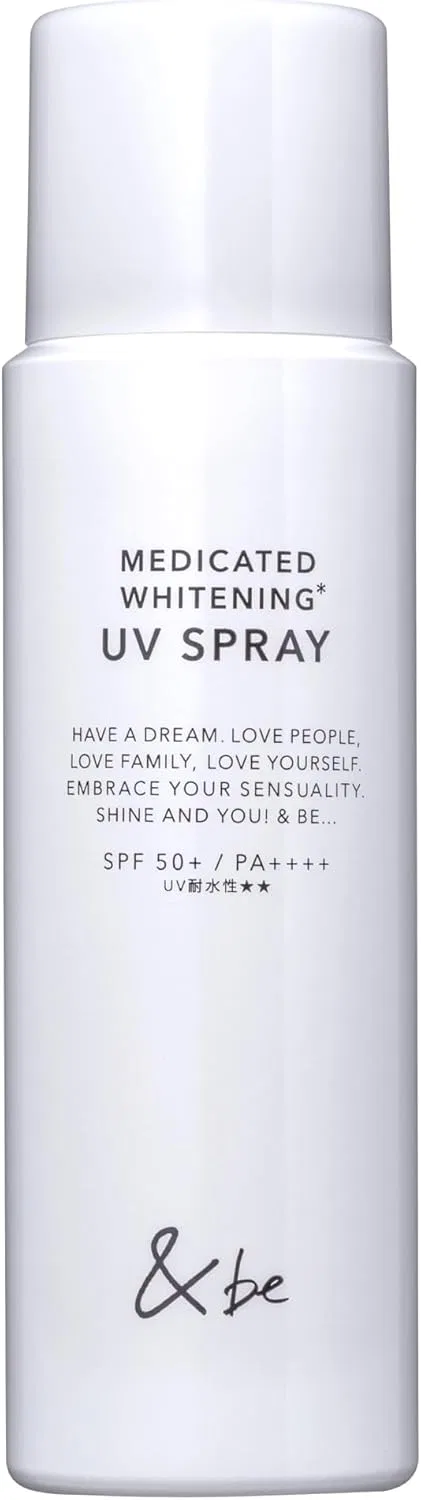 Солнцезащитный спрей &be Medicated Whitening UV Spray, 60 г