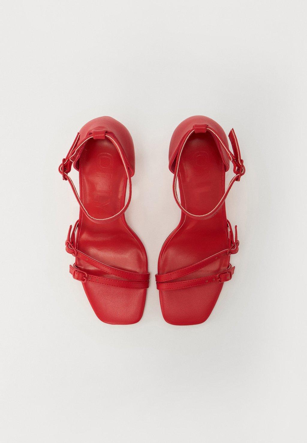 Босоножки на высоком каблуке ONLAUBREY BUCKLE HEELED SANDAL ONLY SHOES, красный — фото 4