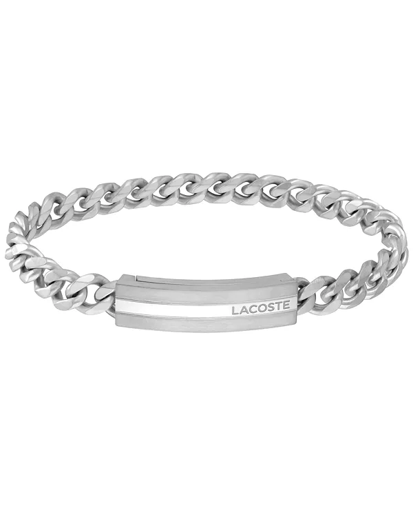

Мужской браслет-цепочка из нержавеющей стали Lacoste, silver
