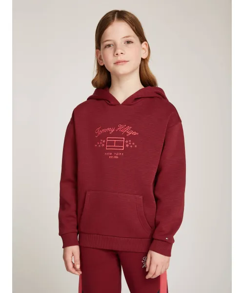 

Толстовка Regular fit Tommy Hilfiger, красный