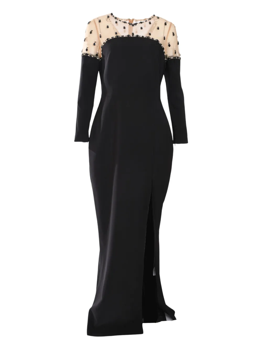 

Креповое платье Marchesa Notte, черный