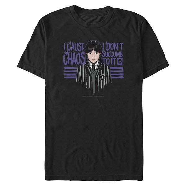 

Футболка с принтом Men's Wednesday I Don't Succumb Licensed Character
