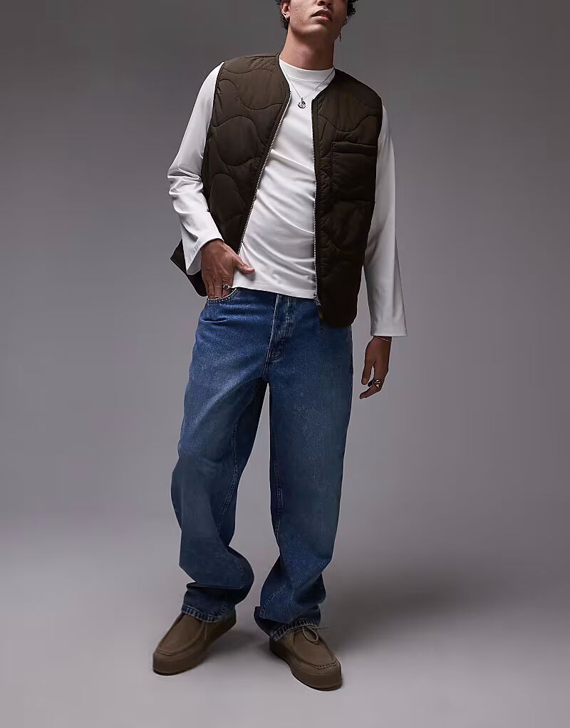 

Джинсы Dickies Garyville Regular Fit Denim в выцветшем синем цвете с эффектом потертости
