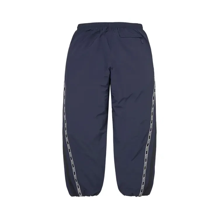 Спортивные брюки Supreme Logo Taping Track Pant, синий — фото 2