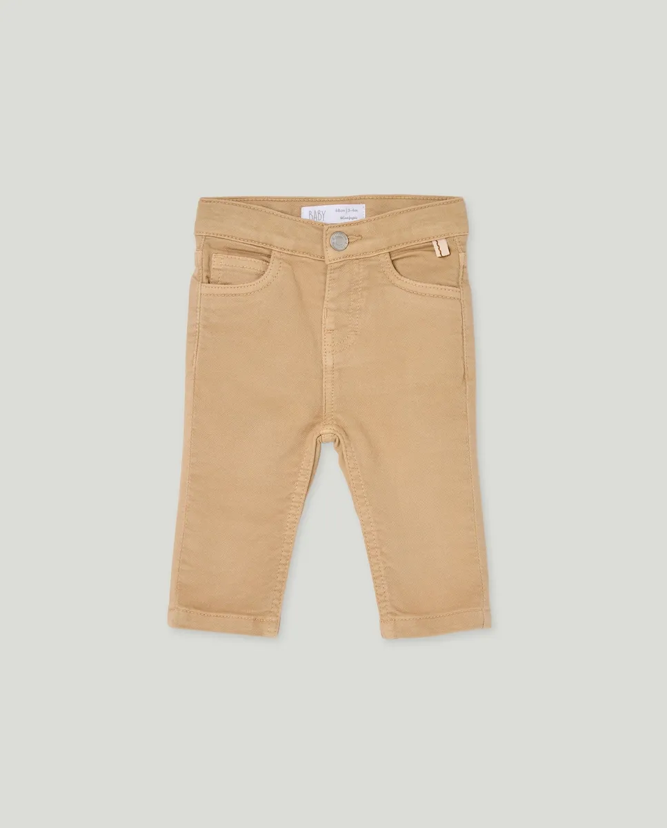 

Прямые флисовые штаны для маленького мальчика Baby El Corte Inglés, песочный