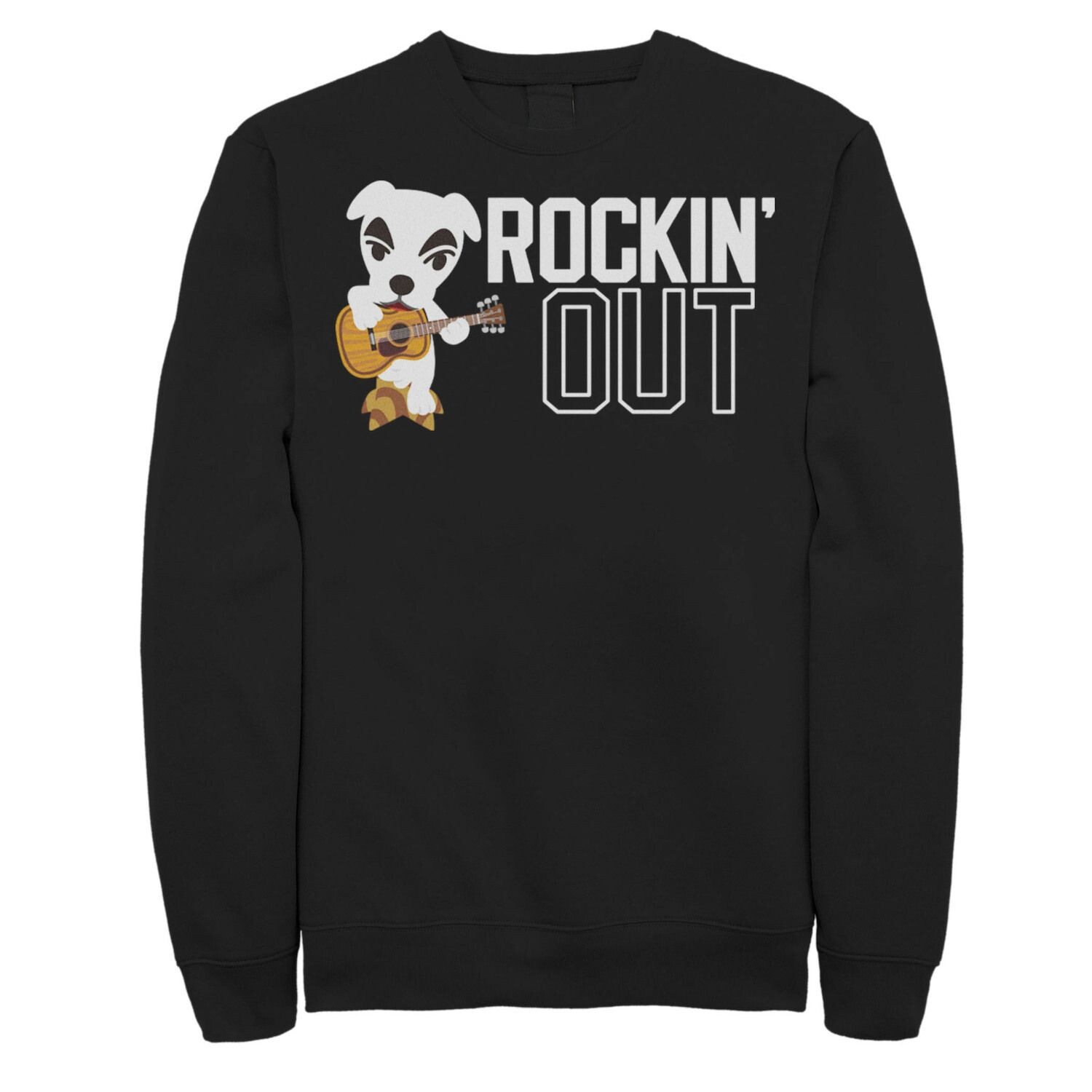

Мужская толстовка с плакатом Animal Crossing Rockin Out Licensed Character