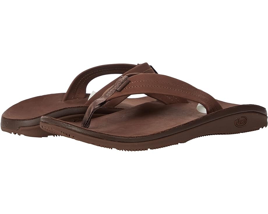 

Сандалии Chaco Classic Leather Flip, темно-коричневый