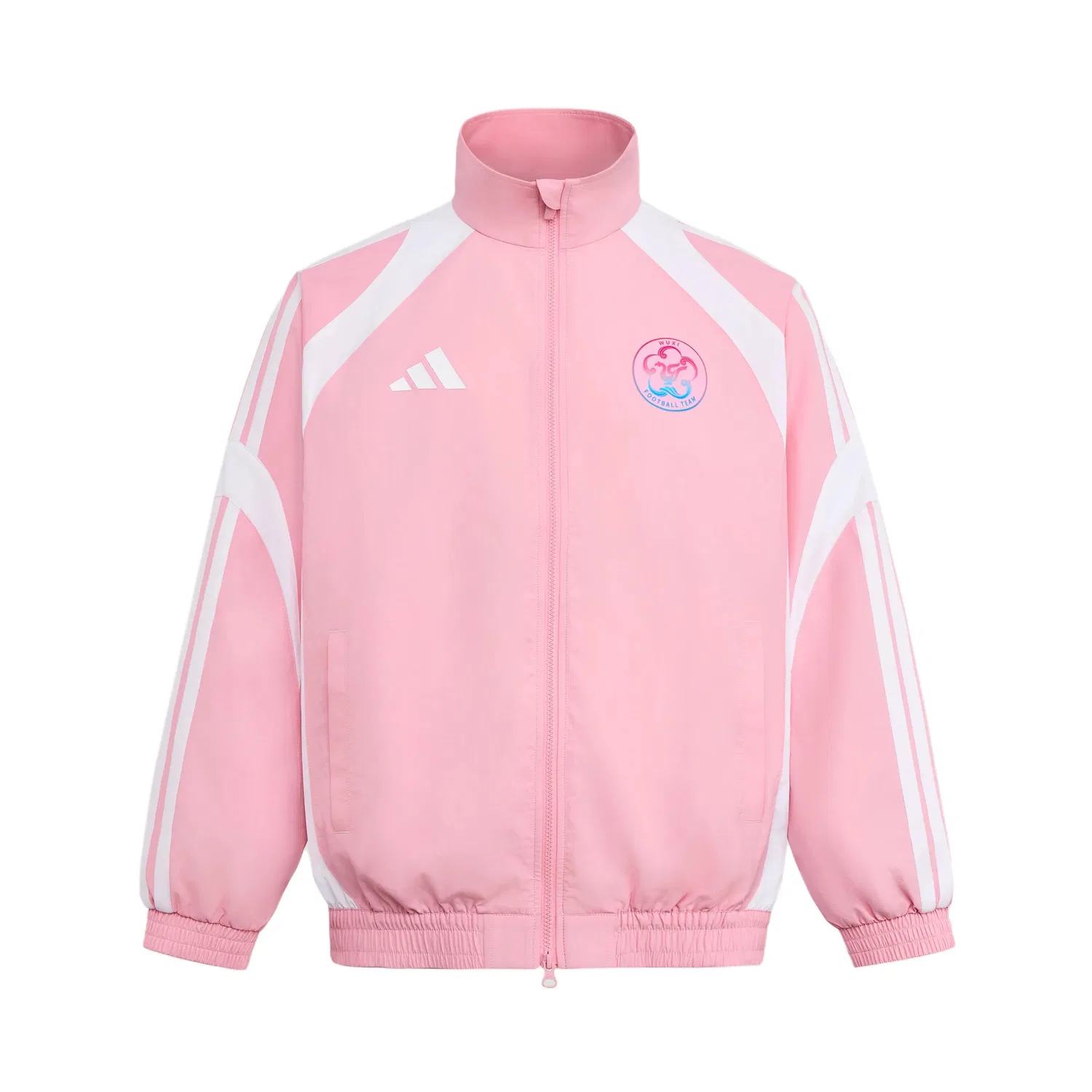 Куртка унисекс light pink/white, стойка, умеренная Adidas