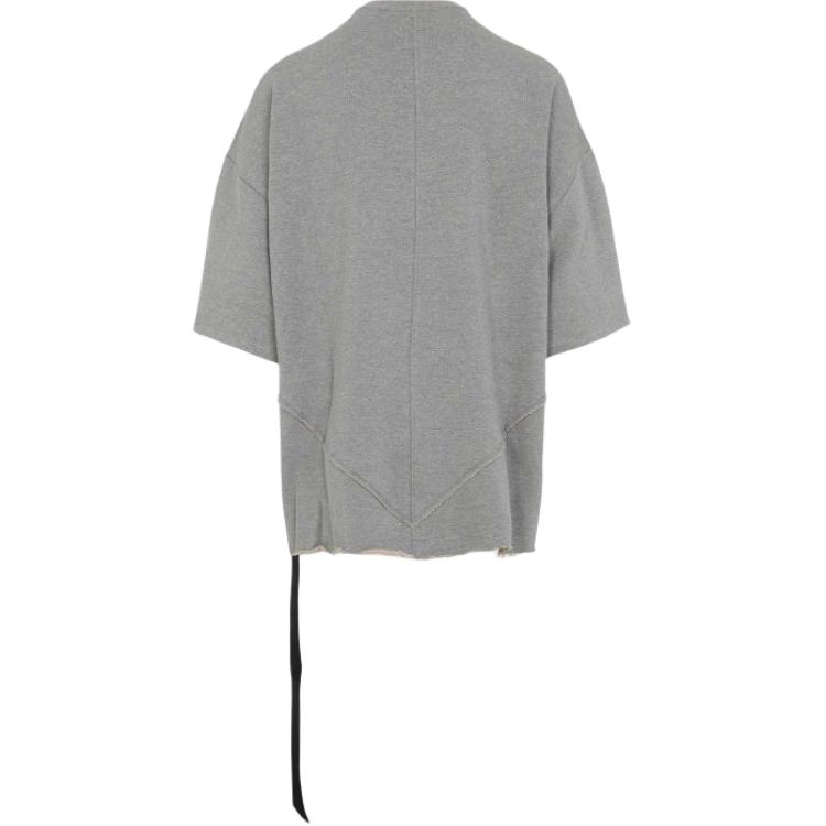 Футболка Drkshdw с панелями и рваными деталями RICK OWENS, серый — фото 3