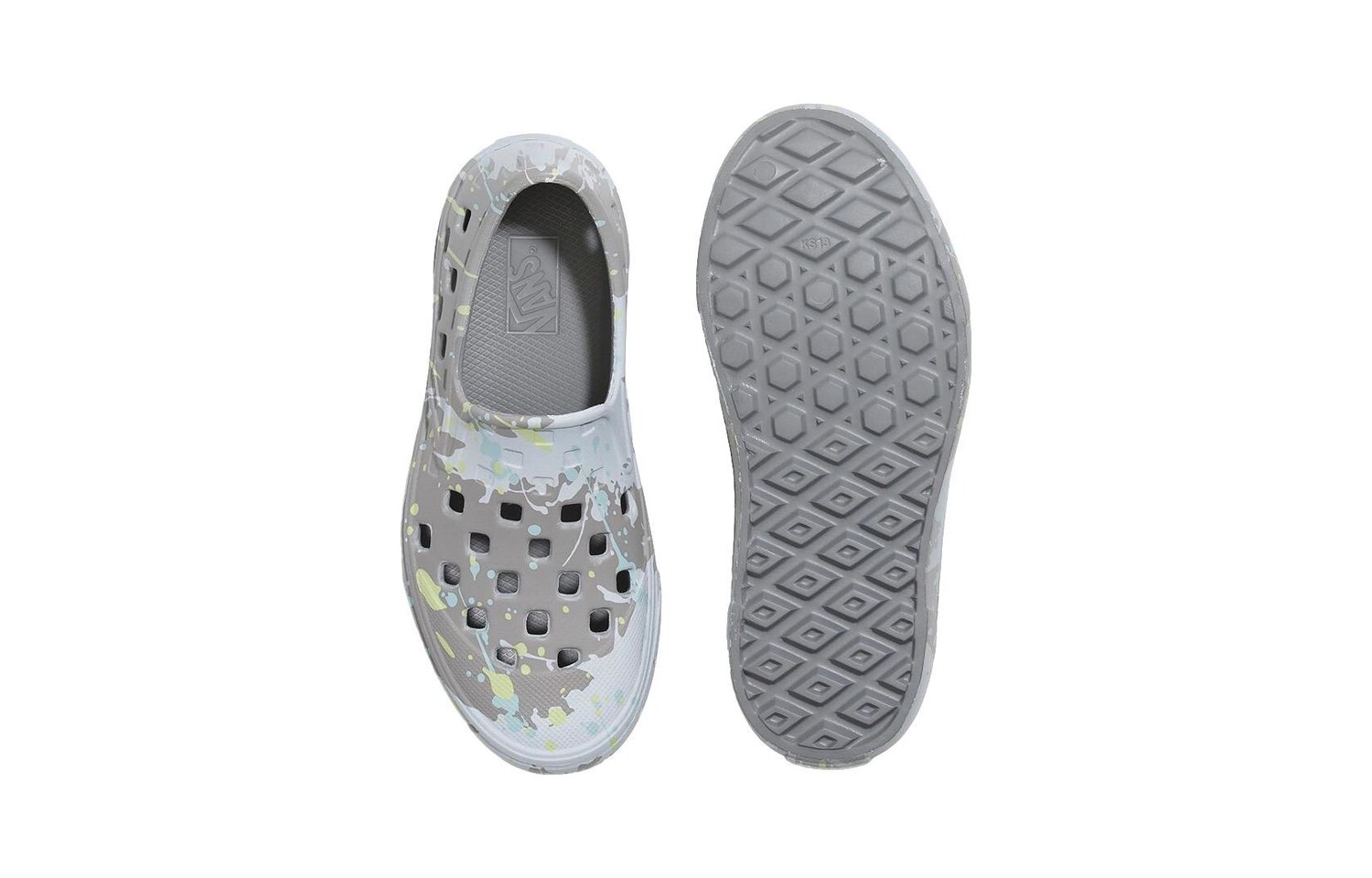 Детские сандалии Slip-on Kids для дошкольников Vans, серый/синий — фото 4
