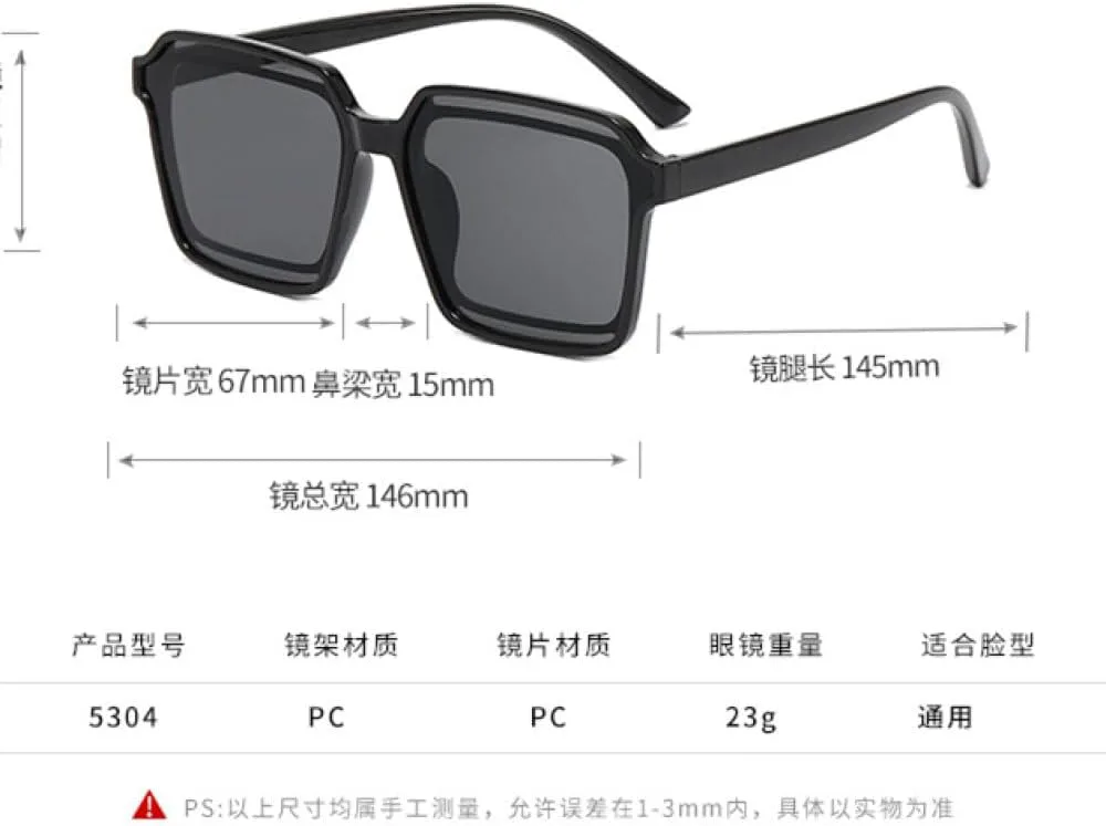 

Солнцезащитные очки квадратной формы 2027 года для женщин и мужчин, классические винтажные очки с защитой от УФ-излучения UV400 для активного отдыха MTZJH, 6