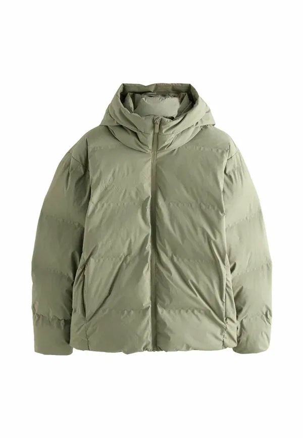 Куртка зимняя пуховик Next, Regular fit thermogen shower resistant puffer, камень
